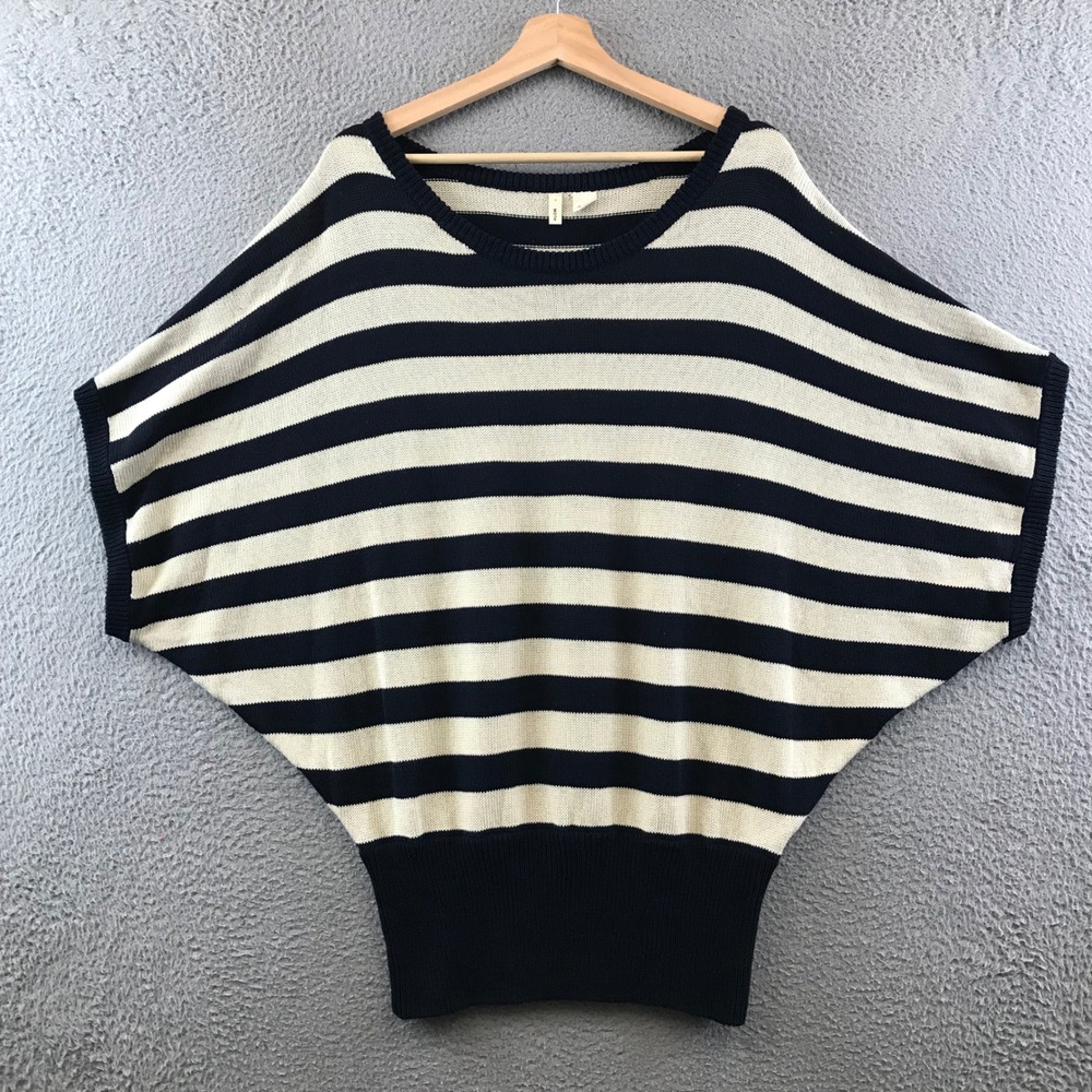 Moth Anthropologie Striped Knit Dolman Sleeve Sweater Top size M